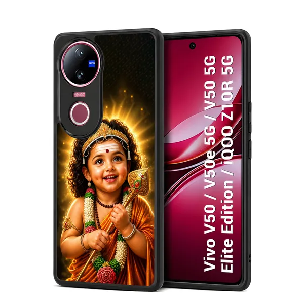 Tamil_Kadavul_Murugan_With_Mayil_Design_Printed_Premium_Glossy_Back_Case_Cover_With_Camera_Protection_For_Vivo_V50_/_V50e_/_V50_5g_Elite_Edition_/_iQOO_Z10r_5g_Mk000479_Bx