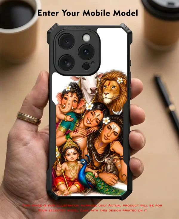 Shivan_&_Parvathi_With_Vinayagar_&_Murugan_Design_Printed_Bumper_Glossy_Back_Case_Cover_With_Camera_Protection_Mk000480_Ip