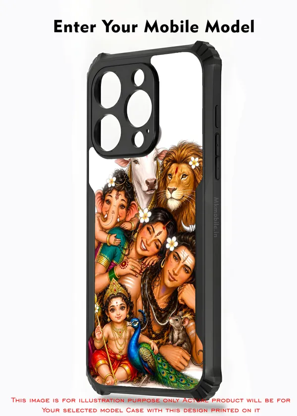 Shivan_&_Parvathi_With_Vinayagar_&_Murugan_Design_Printed_Bumper_Glossy_Back_Case_Cover_With_Camera_Protection_Mk000480_Ip