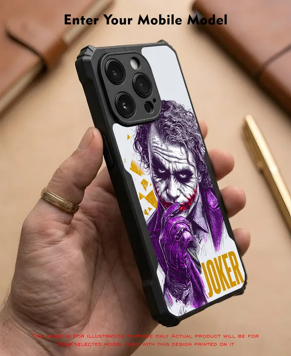 Joker_Face_Design_Printed_Bumper_Glossy_Back_Case_Cover_With_Camera_Protection_Mk000483_Ip