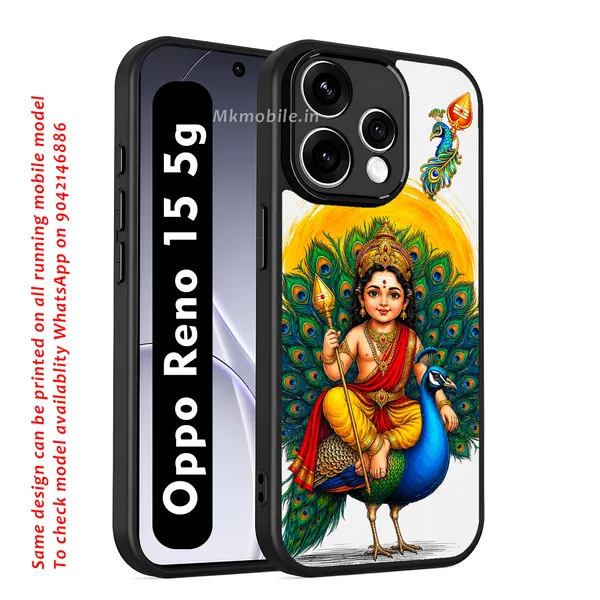 Tamil_Kadavul_Murugan_With_Mayil_Design_Printed_Premium_Glossy_Back_Case_Cover_With_Camera_Protection_For_OPPO_RENO_15_5g_MK000485_Bx