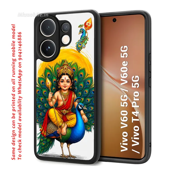 Tamil_Kadavul_Murugan_With_Mayil_Design_Printed_Premium_Glossy_Back_Case_Cover_With_Camera_Protection_For_Vivo_V60_5G_/_V60e_/_T4_Pro_5G_MK000485_Bx