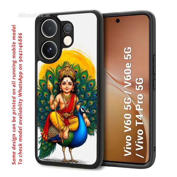Tamil_Kadavul_Murugan_With_Mayil_Design_Printed_Premium_Glossy_Back_Case_Cover_With_Camera_Protection_For_Vivo_V60_5G_/_V60e_/_T4_Pro_5G_MK000486_Bx