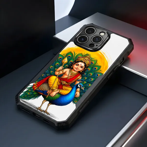 Tamil_Kadavul_Murugan_With_Mayil_Design_Printed_Bumper_Glossy_Back_Case_Cover_With_Camera_Protection_Mk000486_Ip