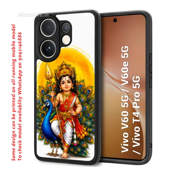 Tamil_Kadavul_Murugan_With_Mayil_Design_Printed_Premium_Glossy_Back_Case_Cover_With_Camera_Protection_For_Vivo_V60_5G_/_V60e_/_T4_Pro_5G_MK000487_Bx