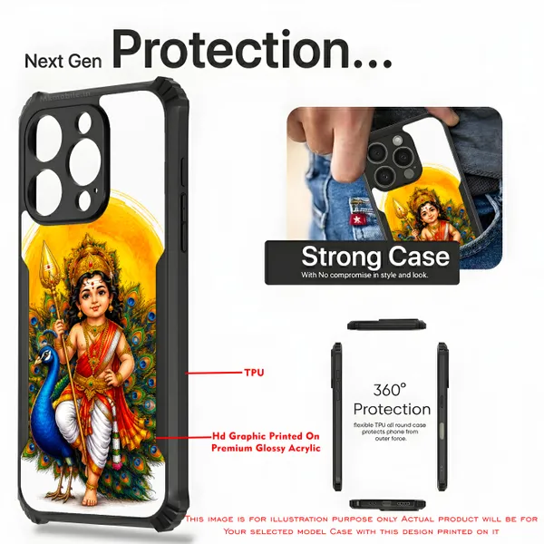 Tamil_Kadavul_Murugan_With_Mayil_Design_Printed_Bumper_Glossy_Back_Case_Cover_With_Camera_Protection_Mk000487_Ip