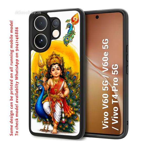 Tamil_Kadavul_Murugan_With_Mayil_Design_Printed_Premium_Glossy_Back_Case_Cover_With_Camera_Protection_For_Vivo_V60_5G_/_V60e_/_T4_Pro_5G_MK000488_Bx