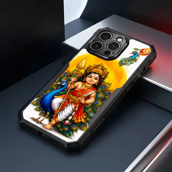 Tamil_Kadavul_Murugan_With_Mayil_Design_Printed_Bumper_Glossy_Back_Case_Cover_With_Camera_Protection_Mk000488_Ip