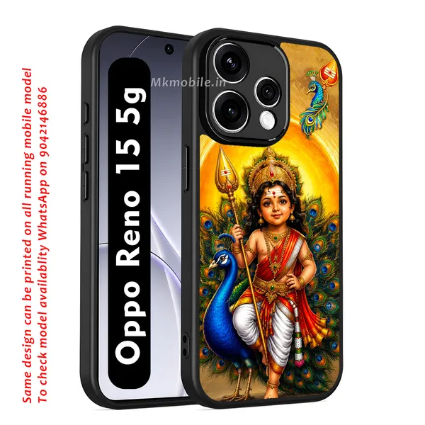 Tamil_Kadavul_Murugan_With_Mayil_Design_Printed_Premium_Glossy_Back_Case_Cover_With_Camera_Protection_For_OPPO_RENO_15_5g_MK000493_Bx