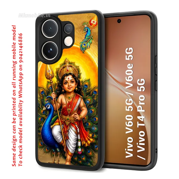 Tamil_Kadavul_Murugan_With_Mayil_Design_Printed_Premium_Glossy_Back_Case_Cover_With_Camera_Protection_For_Vivo_V60_5G_/_V60e_/_T4_Pro_5G_MK000493_Bx