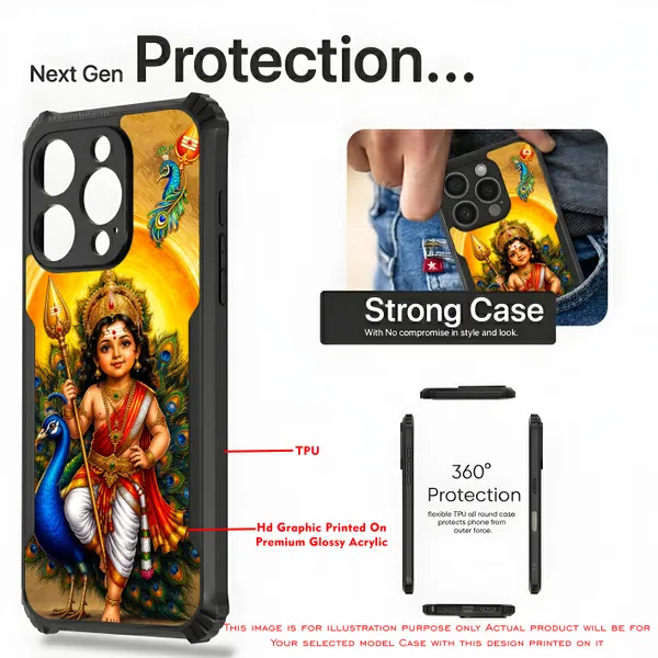 Tamil_Kadavul_Murugan_With_Mayil_Design_Printed_Bumper_Glossy_Back_Case_Cover_With_Camera_Protection_Mk000493_Ip