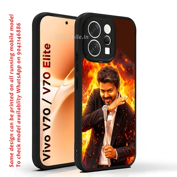 Tamilnadu_CM_C_Joseph_Vijay_Tvk_Thalapathy_On_fire_at_assambly_viral_picture_Design_Printed_Premium_Glossy_Back_Case_Cover_With_Camera_Protection_For_Vivo_V70_5G_/_V70_5G_Elite_MK000501_Bx