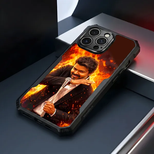 Cm_C_Joseph_Vijay_Thalapathy_Tvk_On_Fire_Design_Printed_Bumper_Glossy_Back_Case_Cover_With_Camera_Protection_Mk000501_Ip