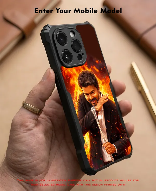 Cm_C_Joseph_Vijay_Thalapathy_Tvk_On_Fire_Design_Printed_Bumper_Glossy_Back_Case_Cover_With_Camera_Protection_Mk000501_Ip