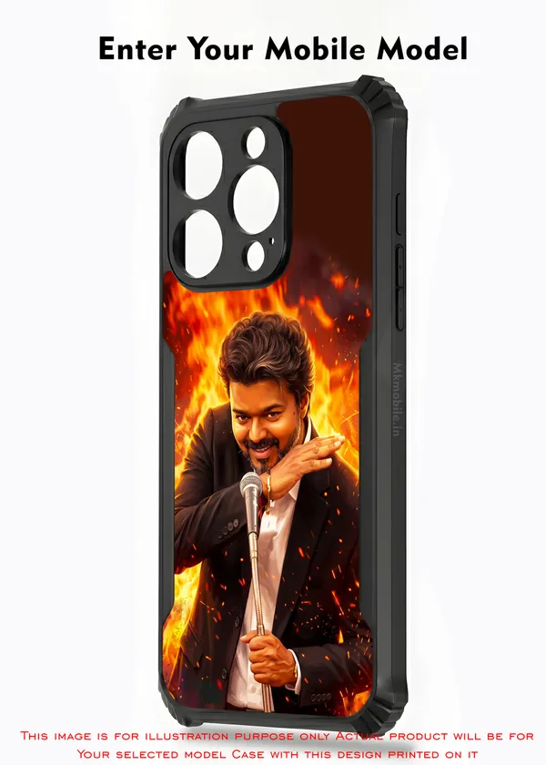 Cm_C_Joseph_Vijay_Thalapathy_Tvk_On_Fire_Design_Printed_Bumper_Glossy_Back_Case_Cover_With_Camera_Protection_Mk000501_Ip