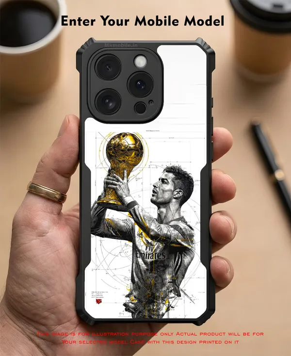 Ronaldo_Football_Player_Portrait_With_Trophy_Design_Printed_Bumper_Glossy_Back_Case_Cover_With_Camera_Protection_Mk000504_Ip
