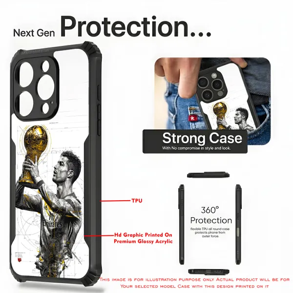 Ronaldo_Football_Player_Portrait_With_Trophy_Design_Printed_Bumper_Glossy_Back_Case_Cover_With_Camera_Protection_Mk000504_Ip