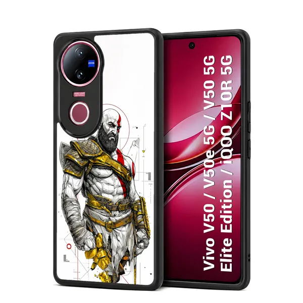 God_Of_War_character_Kratos_Design_Printed_Premium_Glossy_Back_Case_Cover_With_Camera_Protection_For_Vivo_V50_/_V50e_/_V50_5g_Elite_Edition_/_iQOO_Z10r_5g_MK000509_Bx