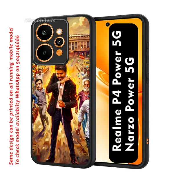 Tamilnadu_CM_C_Joseph_Vijay_Tvk_Thalapathy_On_fire_at_assambly_viral_picture_Design_Printed_Premium_Glossy_Back_Case_Cover_With_Camera_Protection_For_Realme_P4_Power_5G_/_Narzo_Power_5G_MK000516_Bx