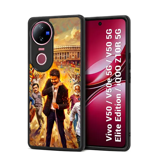 Tamilnadu_CM_C_Joseph_Vijay_Tvk_Thalapathy_On_fire_at_assambly_viral_picture_Design_Printed_Premium_Glossy_Back_Case_Cover_With_Camera_Protection_For_Vivo_V50_/_V50e_/_V50_5g_Elite_Edition_/_iQOO_Z10r_5g_MK000516_Bx