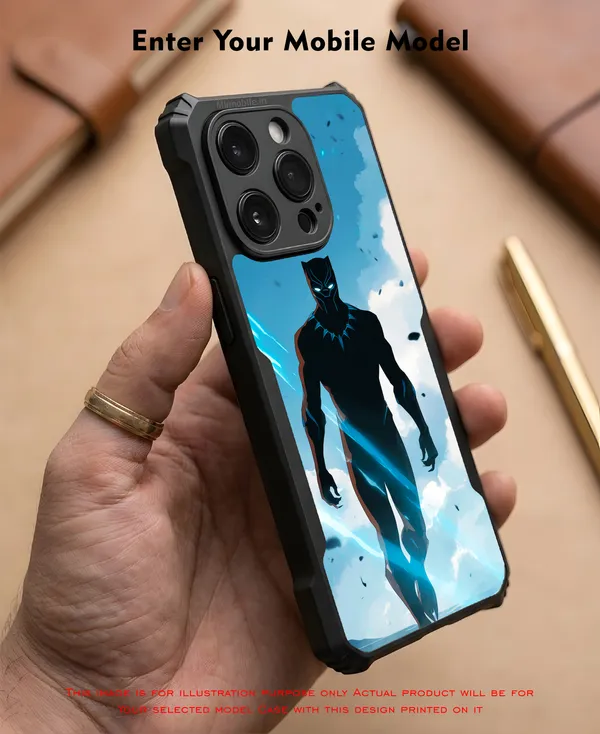 Marvel_Character_Black_Panther_The_King_Of_Wakandan_Design_Printed_Bumper_Glossy_Back_Case_Cover_With_Camera_Protection_Mk000518_Ip