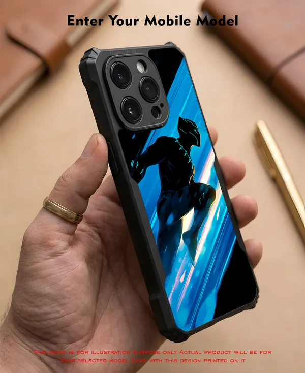 Marvel_Character_Black_Panther_The_King_Of_Wakandan_Design_Printed_Bumper_Glossy_Back_Case_Cover_With_Camera_Protection_Mk000519_Ip