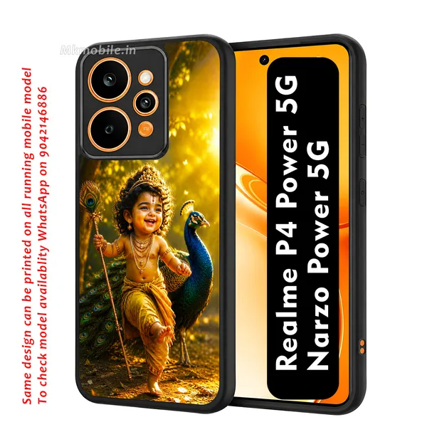 Cute_baby_Tamil_Kadavul_Murugan_With_Mayil_Design_Printed_Premium_Glossy_Back_Case_Cover_With_Camera_Protection_For_Realme_P4_Power_5G_/_Narzo_Power_5G_MK000520_Bx