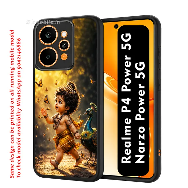 Cute_baby_Tamil_Kadavul_Murugan_With_Mayil_Design_Printed_Premium_Glossy_Back_Case_Cover_With_Camera_Protection_For_Realme_P4_Power_5G_/_Narzo_Power_5G_MK000522_Bx