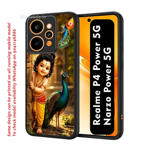 Cute_baby_Tamil_Kadavul_Murugan_With_Mayil_Design_Printed_Premium_Glossy_Back_Case_Cover_With_Camera_Protection_For_Realme_P4_Power_5G_/_Narzo_Power_5G_MK000523_Bx