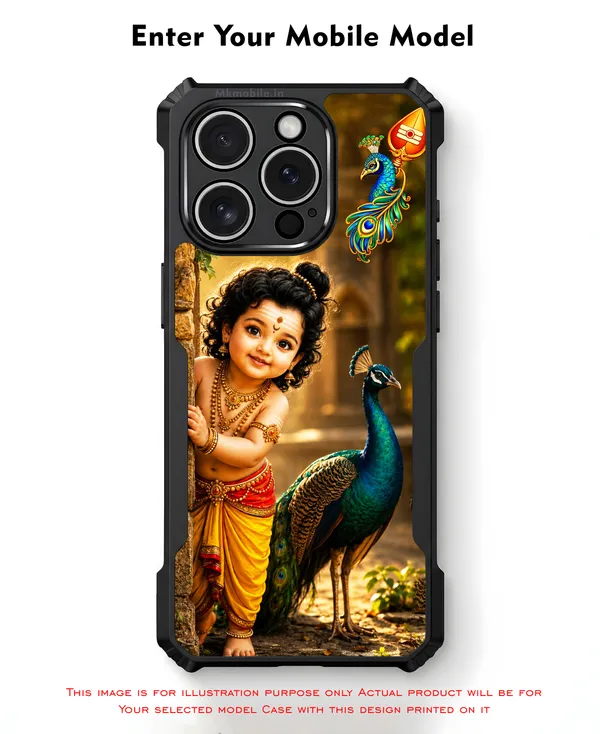 Tamil_Kadavul_Murugan_With_Mayil_Design_Printed_Bumper_Glossy_Back_Case_Cover_With_Camera_Protection_Mk000523_Ip