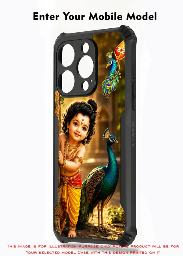 Tamil_Kadavul_Murugan_With_Mayil_Design_Printed_Bumper_Glossy_Back_Case_Cover_With_Camera_Protection_Mk000523_Ip