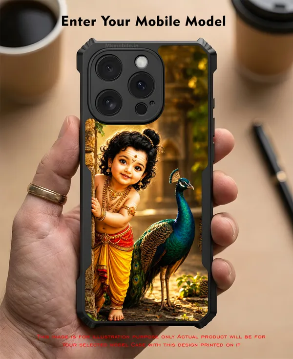 Tamil_Kadavul_Murugan_With_Mayil_Design_Printed_Bumper_Glossy_Back_Case_Cover_With_Camera_Protection_Mk000524_Ip