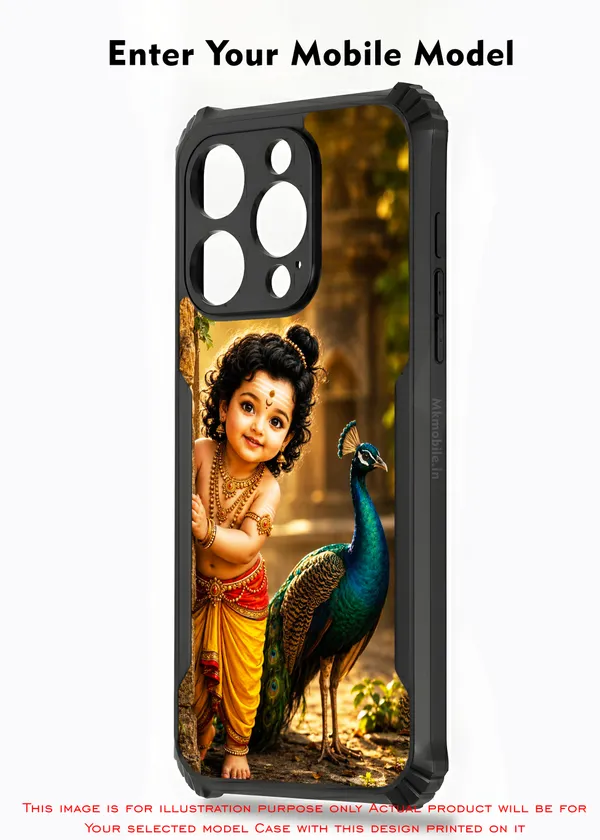 Tamil_Kadavul_Murugan_With_Mayil_Design_Printed_Bumper_Glossy_Back_Case_Cover_With_Camera_Protection_Mk000524_Ip