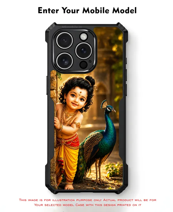 Tamil_Kadavul_Murugan_With_Mayil_Design_Printed_Bumper_Glossy_Back_Case_Cover_With_Camera_Protection_Mk000524_Ip