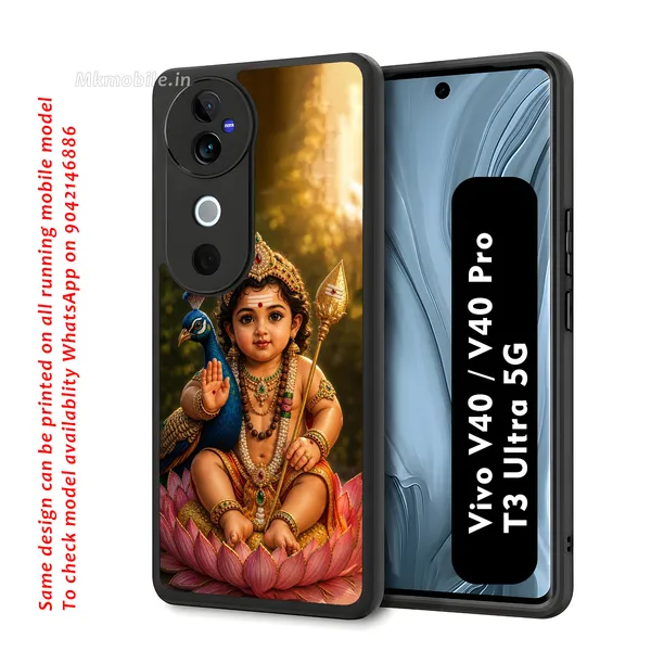 Cute_baby_Tamil_Kadavul_Murugan_With_Mayil_Design_Printed_Premium_Glossy_Back_Case_Cover_With_Camera_Protection_For_Vivo_V40_5G_/_V40_Pro_5G_/_T3_Ultra_5G_MK000525_Bx