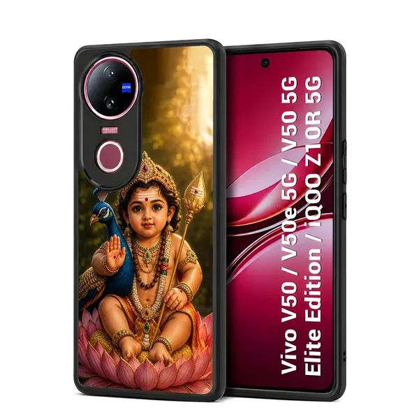 Cute_baby_Tamil_Kadavul_Murugan_With_Mayil_Design_Printed_Premium_Glossy_Back_Case_Cover_With_Camera_Protection_For_Vivo_V50_/_V50e_/_V50_5g_Elite_Edition_/_iQOO_Z10r_5g_MK000525_Bx