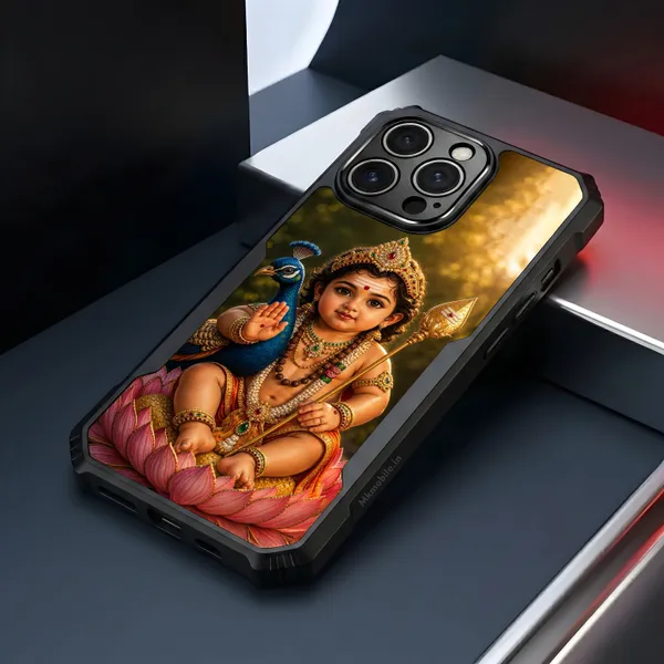 Tamil_Kadavul_Murugan_With_Mayil_Design_Printed_Bumper_Glossy_Back_Case_Cover_With_Camera_Protection_Mk000525_Ip