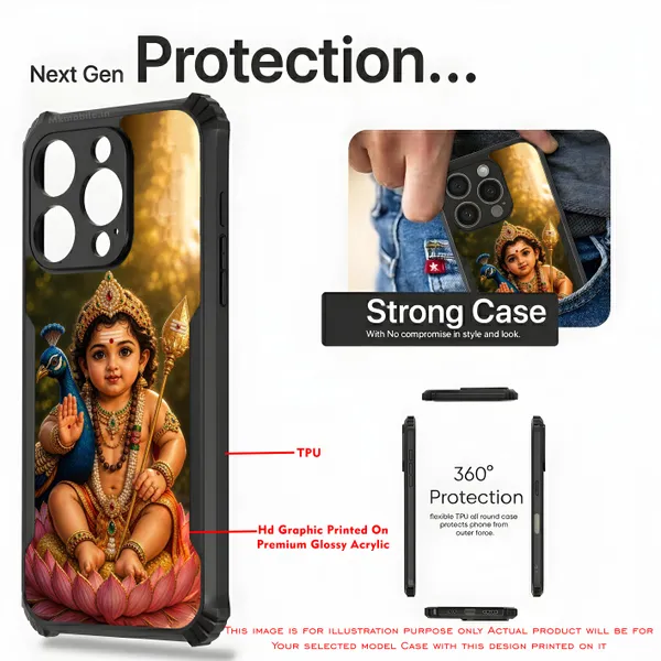 Tamil_Kadavul_Murugan_With_Mayil_Design_Printed_Bumper_Glossy_Back_Case_Cover_With_Camera_Protection_Mk000525_Ip