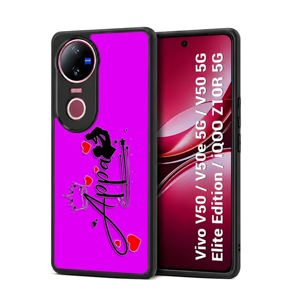 Appa_Typography_Pink_Design_Printed_Premium_Glossy_Back_Case_Cover_With_Camera_Protection_For_Vivo_V50_/_V50e_/_V50_5g_Elite_Edition_/_iQOO_Z10r_5g_MK000527_Bx