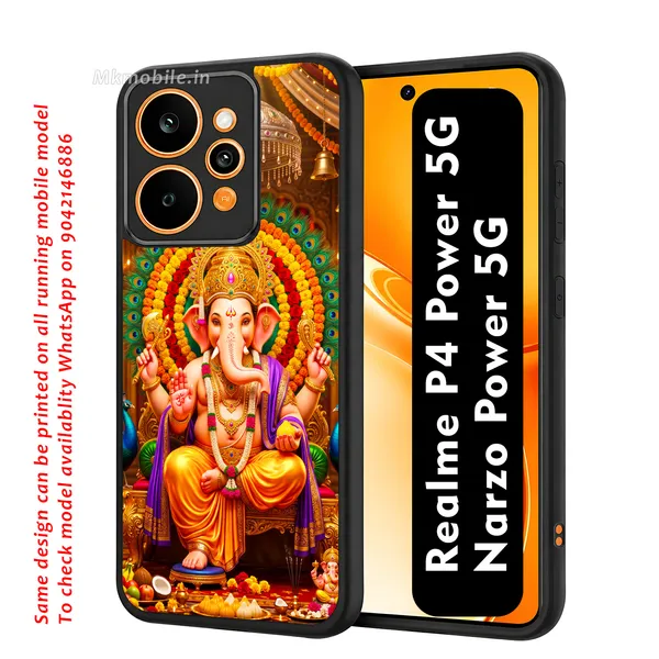 God_Vinayagar_Ganapathi_Lord_Ganesha_Design_Printed_Premium_Glossy_Back_Case_Cover_With_Camera_Protection_For_Realme_P4_Power_5G_/_Narzo_Power_5G_MK000533_Bx