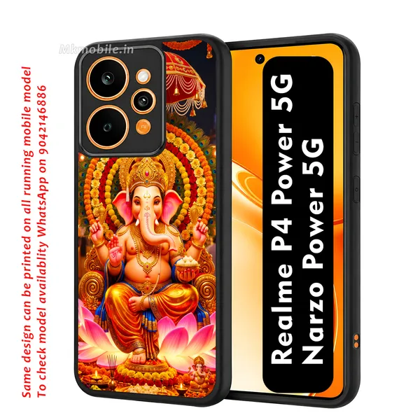 God_Vinayagar_Ganapathi_Lord_Ganesha_Design_Printed_Premium_Glossy_Back_Case_Cover_With_Camera_Protection_For_Realme_P4_Power_5G_/_Narzo_Power_5G_MK000534_Bx