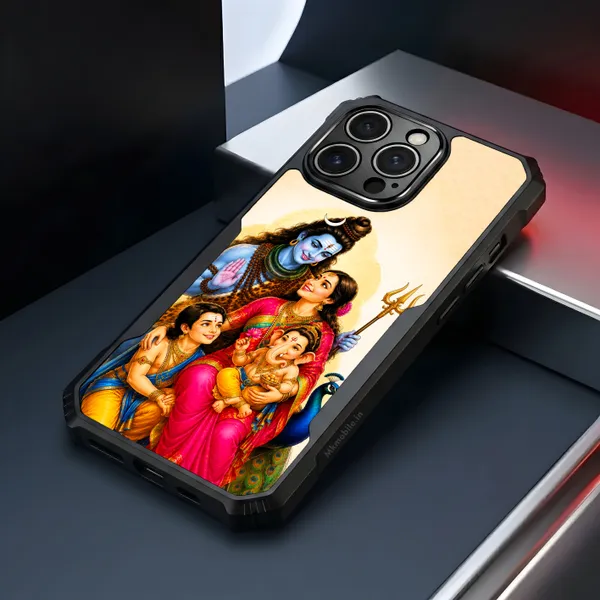 Shivan_&_Parvathi_With_Vinayagar_&_Murugan_Design_Printed_Bumper_Glossy_Back_Case_Cover_With_Camera_Protection_Mk000536_Ip