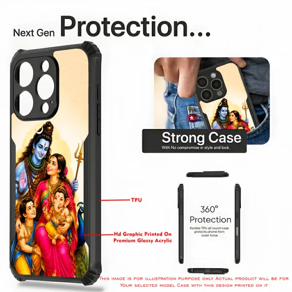 Shivan_&_Parvathi_With_Vinayagar_&_Murugan_Design_Printed_Bumper_Glossy_Back_Case_Cover_With_Camera_Protection_Mk000536_Ip