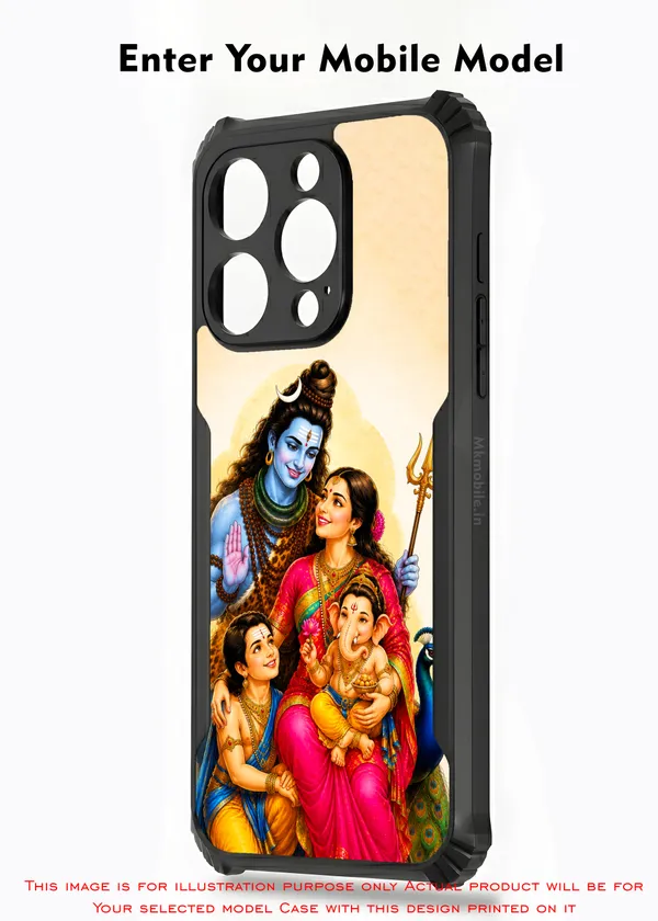 Shivan_&_Parvathi_With_Vinayagar_&_Murugan_Design_Printed_Bumper_Glossy_Back_Case_Cover_With_Camera_Protection_Mk000536_Ip