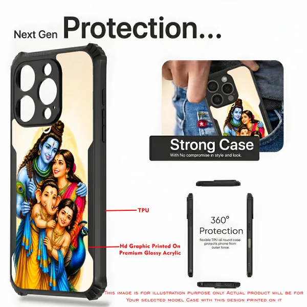 Shivan_&_Parvathi_With_Vinayagar_&_Murugan_Design_Printed_Bumper_Glossy_Back_Case_Cover_With_Camera_Protection_Mk000537_Ip