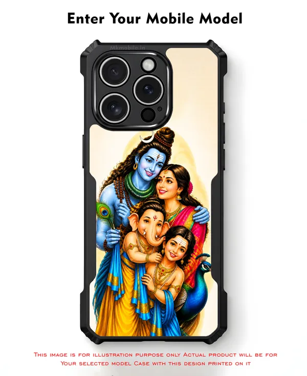 Shivan_&_Parvathi_With_Vinayagar_&_Murugan_Design_Printed_Bumper_Glossy_Back_Case_Cover_With_Camera_Protection_Mk000537_Ip