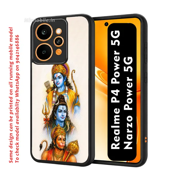 Lord_Shiva_with_Hanuman_and_Ramar_Design_Printed_Premium_Glossy_Back_Case_Cover_With_Camera_Protection_For_Realme_P4_Power_5G_/_Narzo_Power_5G_MK000538_Bx