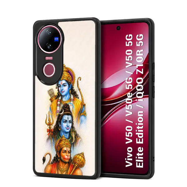 Lord_Shiva_with_Hanuman_and_Ramar_Design_Printed_Premium_Glossy_Back_Case_Cover_With_Camera_Protection_For_Vivo_V50_/_V50e_/_V50_5g_Elite_Edition_/_iQOO_Z10r_5g_MK000538_Bx