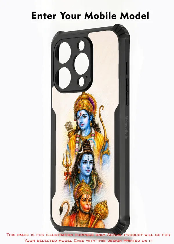 Lord_Shiva_With_Hanuman_And_Raman_Design_Printed_Bumper_Glossy_Back_Case_Cover_With_Camera_Protection_Mk000538_Ip
