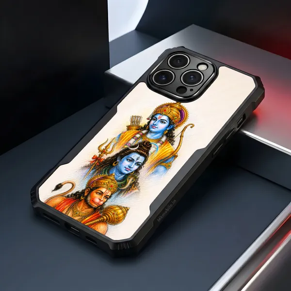 Lord_Shiva_With_Hanuman_And_Raman_Design_Printed_Bumper_Glossy_Back_Case_Cover_With_Camera_Protection_Mk000538_Ip